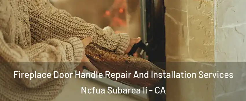 Fireplace Door Handle Repair And Installation Services Ncfua Subarea Ii - CA