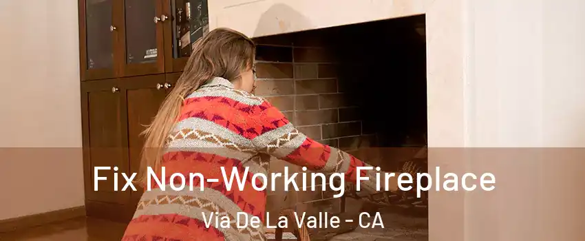 Fix Non-Working Fireplace Via De La Valle - CA