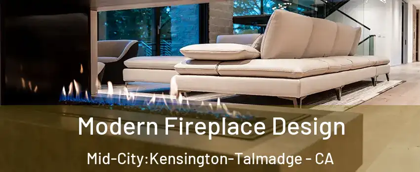 Modern Fireplace Design Mid-City:Kensington-Talmadge - CA