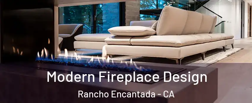 Modern Fireplace Design Rancho Encantada - CA