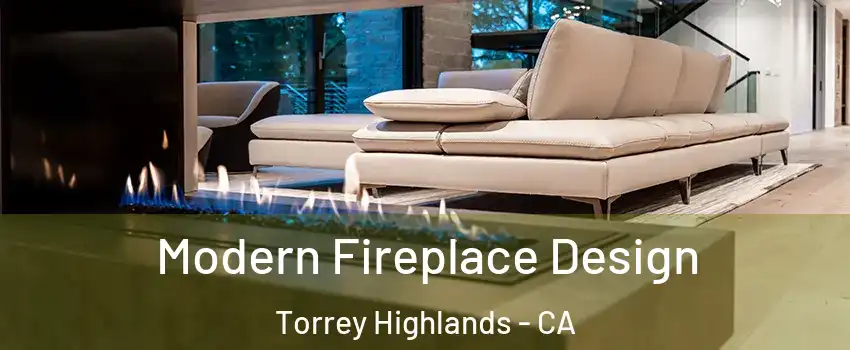 Modern Fireplace Design Torrey Highlands - CA