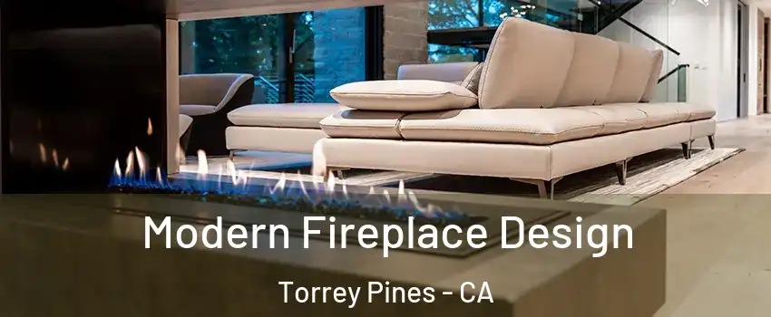 Modern Fireplace Design Torrey Pines - CA